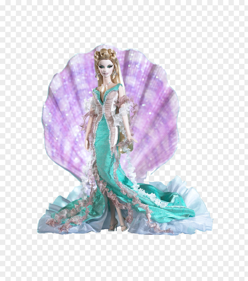 Barbie Doll As Medusa Aphrodite Rainbow Lights Mermaid PNG