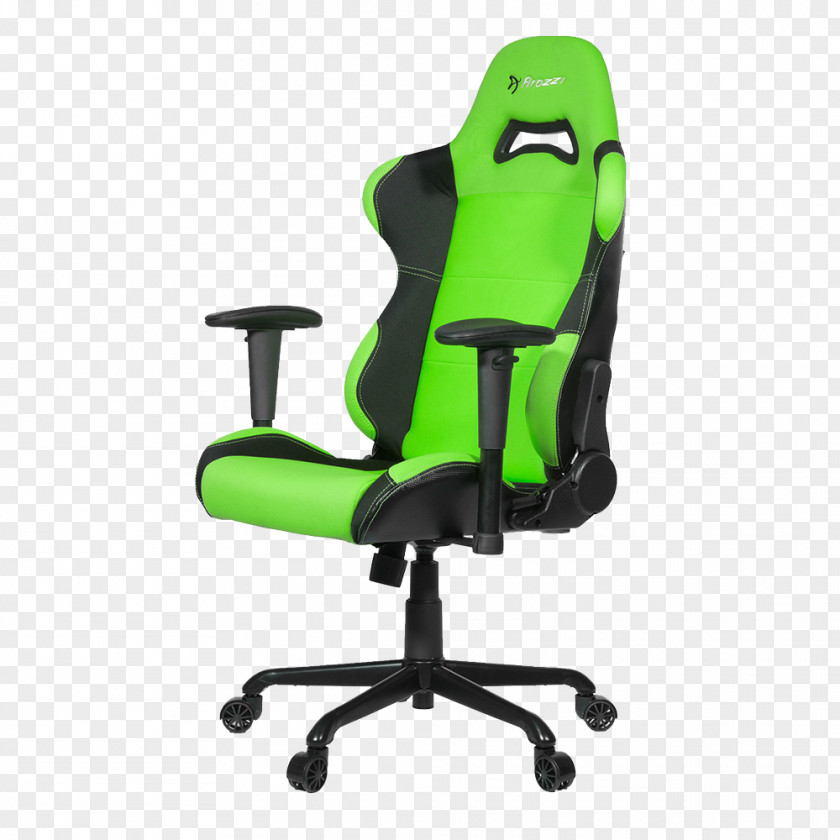 Black & White Racing Video Game Gaming Chair PNG