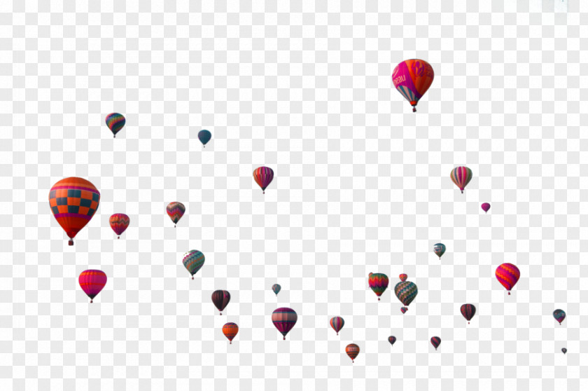 Colorful Simple Hot Air Balloon Floating Material Image Editing PNG