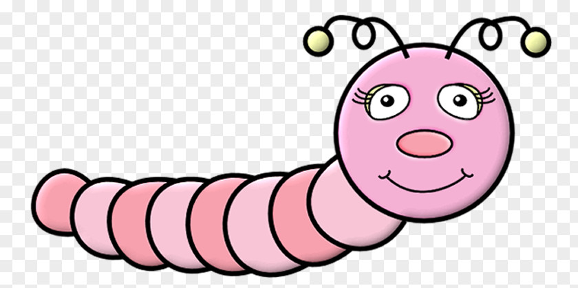 Pink Caterpillar Clip Art PNG