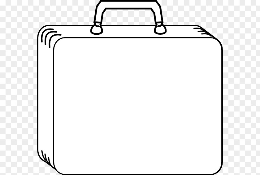 Suitcase Coloring Page Baggage Clip Art PNG