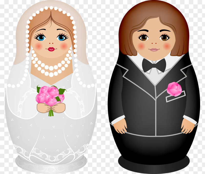 Bride And Groom Matryoshka Doll Stock Photography Royalty-free Kokeshi PNG