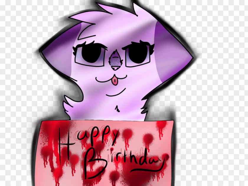 Happy B.day Vertebrate Glasses Pink M Clip Art PNG