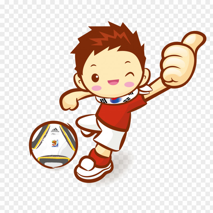 Soccer Boy Vector Cartoon Football PNG