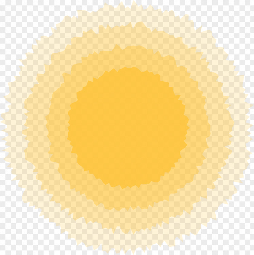 Sun Yellow Circle Pattern PNG