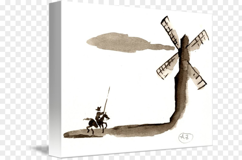 Wind Don Quixote Sancho Panza Windmill PNG