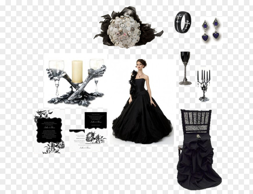 Dress Gown Costume Design Little Black PNG