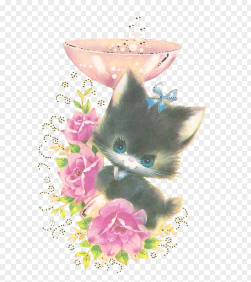 Kitten Whiskers Pink M PNG