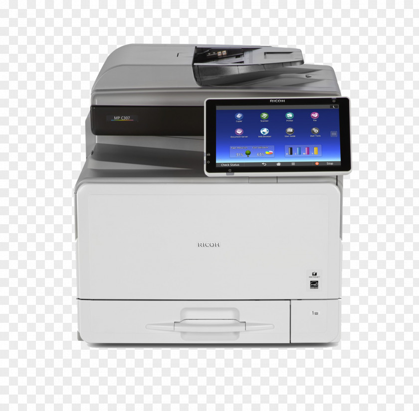 Multi Usable Colorful Brochure Multi-function Printer Ricoh Printing Image Scanner PNG