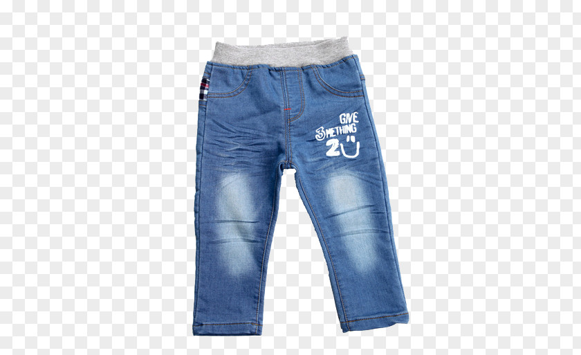 Children's Jeans Trousers Machine Denim PNG