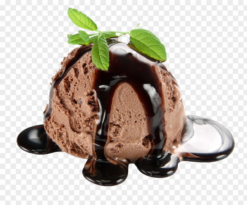 Ice Cream Chocolate Strawberry Cone PNG