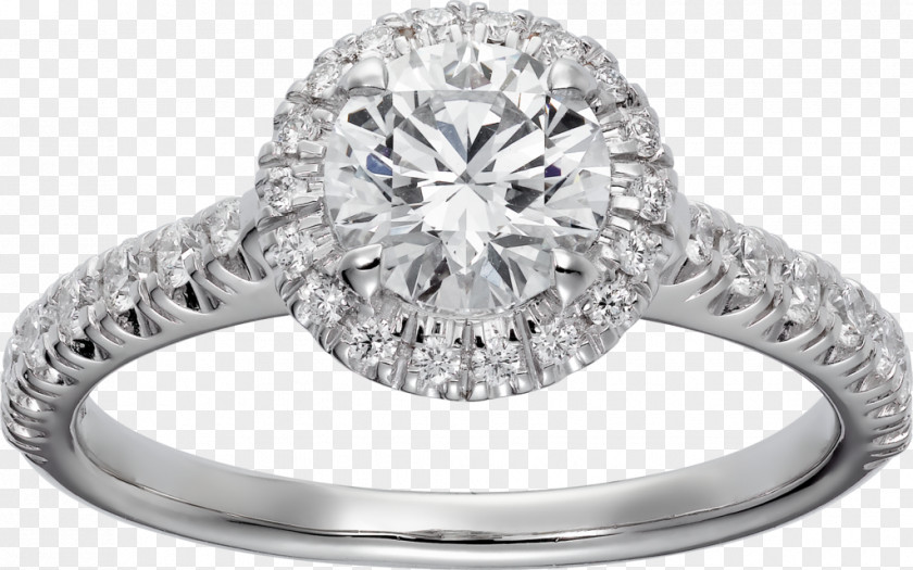 Ring Solitaire Cartier Engagement Brilliant PNG