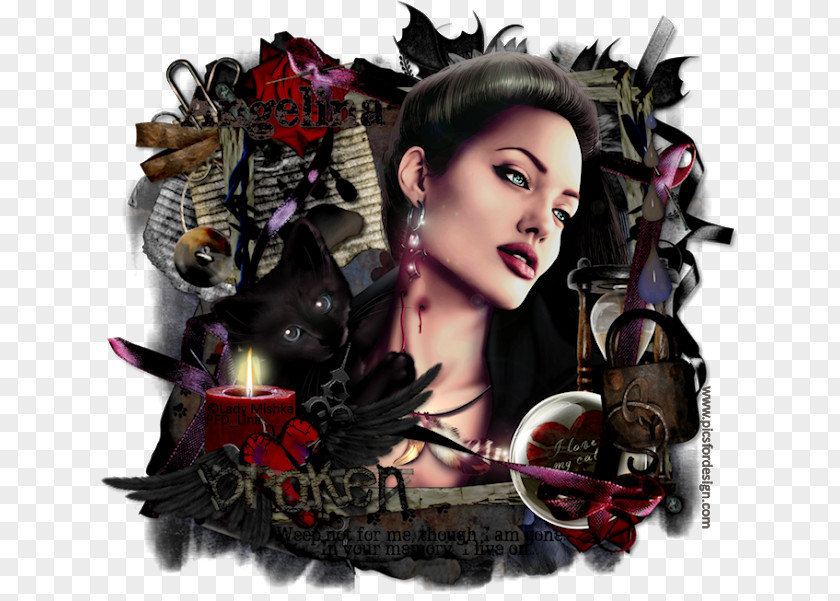 Friday The 13th Mask Poster Photomontage Album Cover Black Hair Character PNG