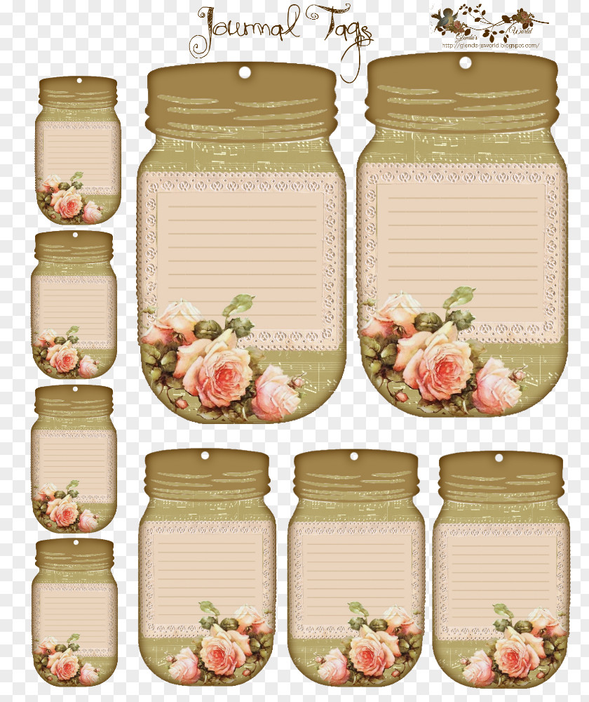 Mason Jar Label Blog Sticker PNG