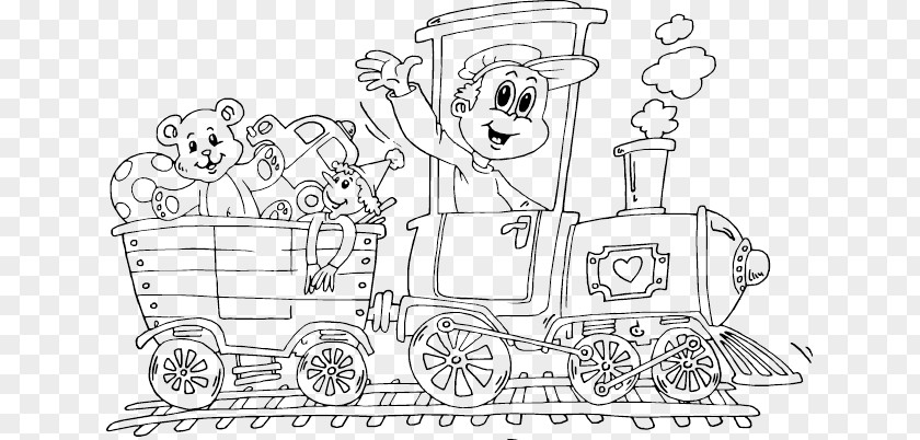 Train Toy Trains & Sets Coloring Book Rail Transport PNG