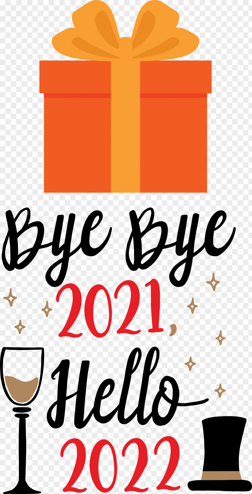 Hello 2022 New Year PNG