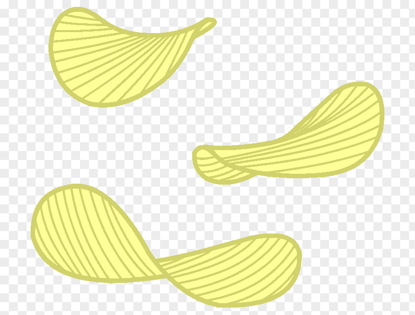 Potato Chips Yellow Shoe Pattern PNG