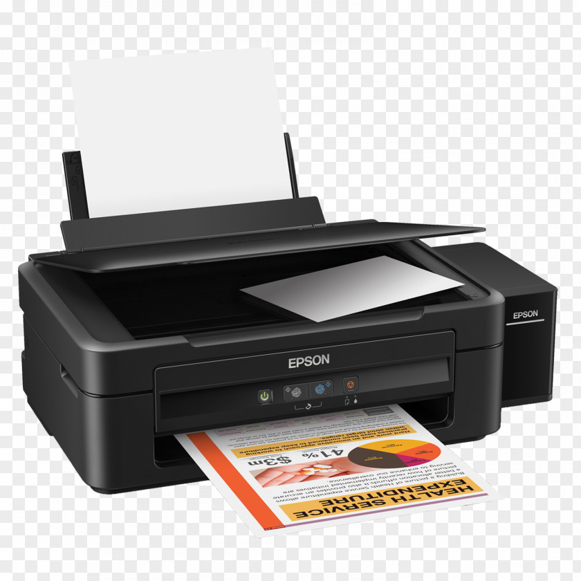 Printer Multi-function Epson Continuous Ink System Inkjet Printing Price PNG
