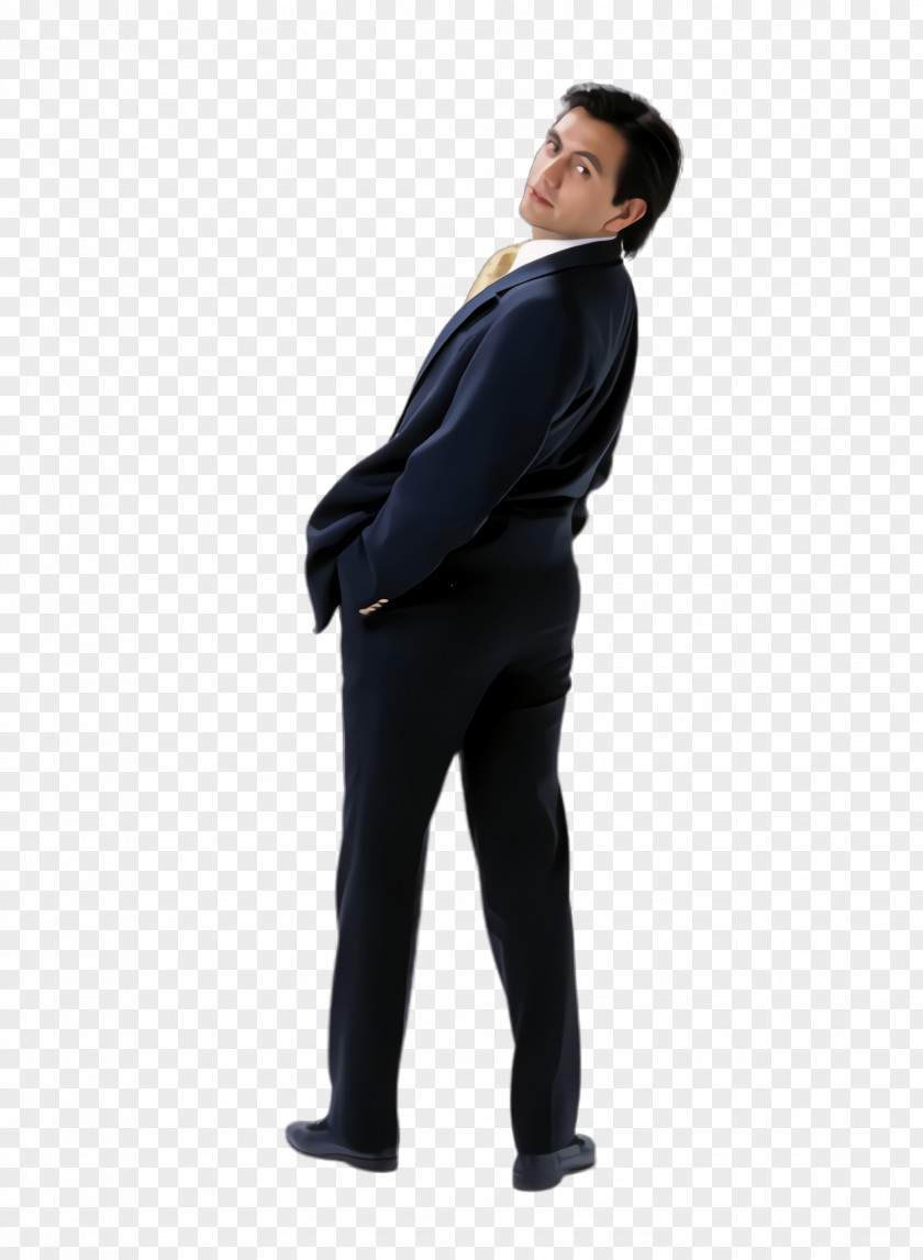 Neck Gesture Standing Suit Formal Wear Male Businessperson PNG