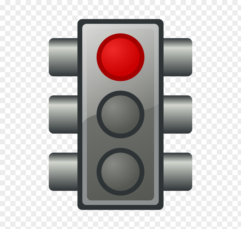 Red Traffic Light Stop Sign Clip Art PNG
