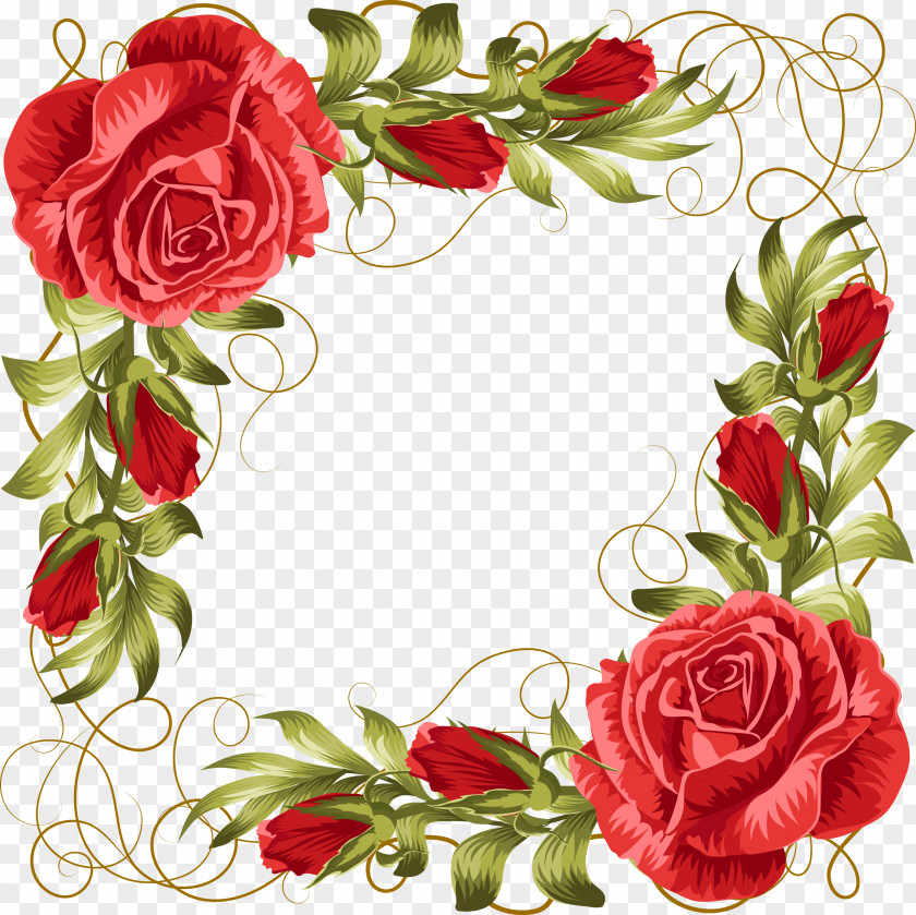 Rose,frame Red Icon PNG