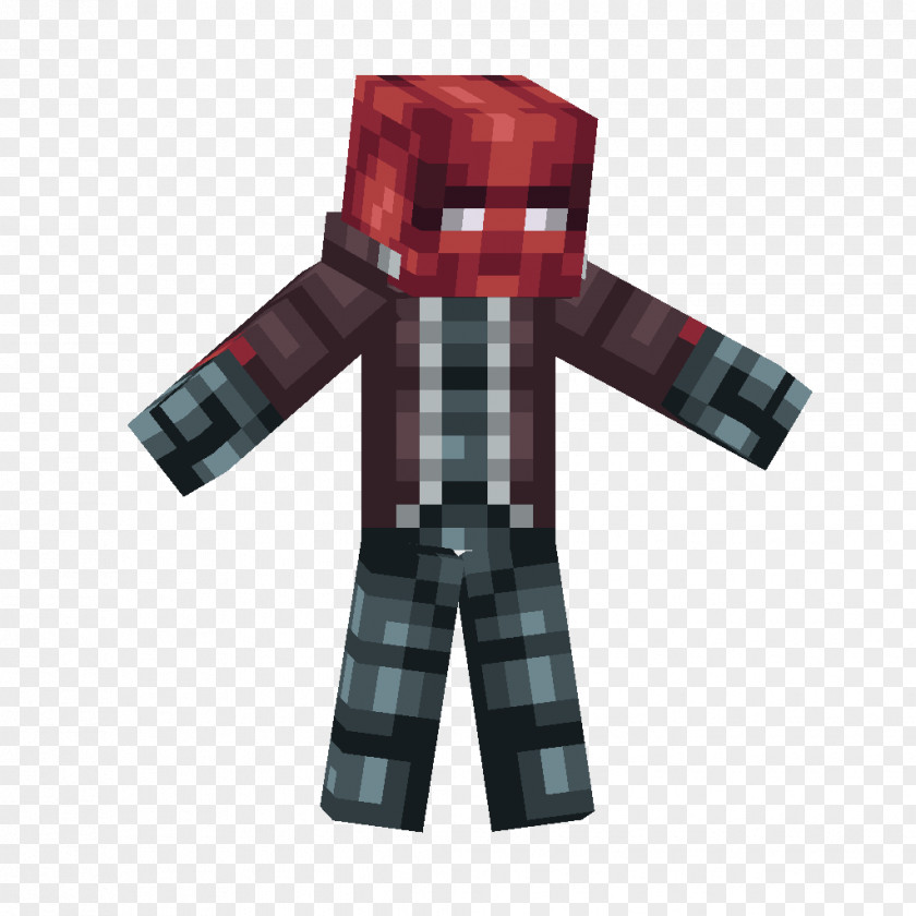 Deadpool Skin Minecraft Minecraft: Pocket Edition Nightwing Red Hood Batman: Arkham Knight PNG