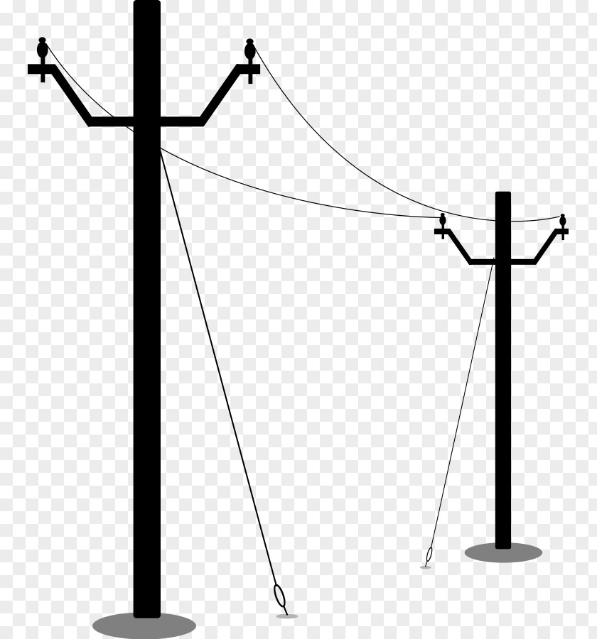 Electric Line Cliparts Utility Pole Electricity Overhead Power Clip Art PNG
