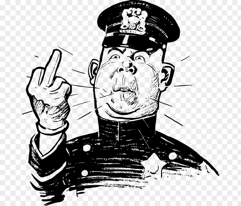 Police Officer The Finger Clip Art PNG