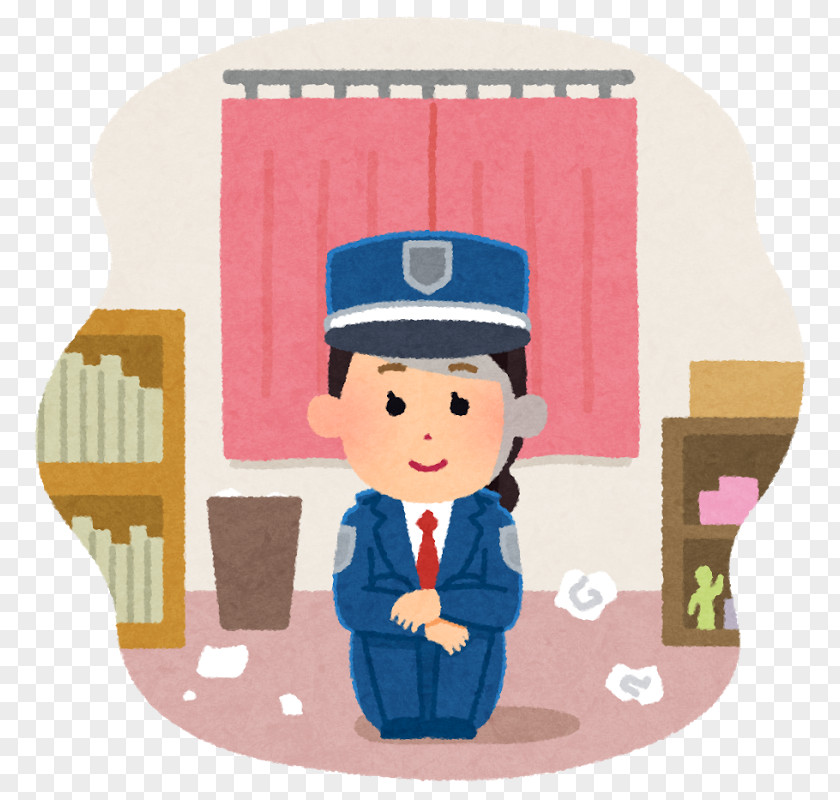 Police Security Guard Hikikomori NEET Illustration PNG