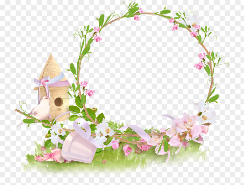 Easter Frame Picture Frames Flower Clip Art PNG