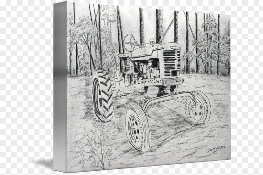 Farm Drawing Motor Vehicle White PNG