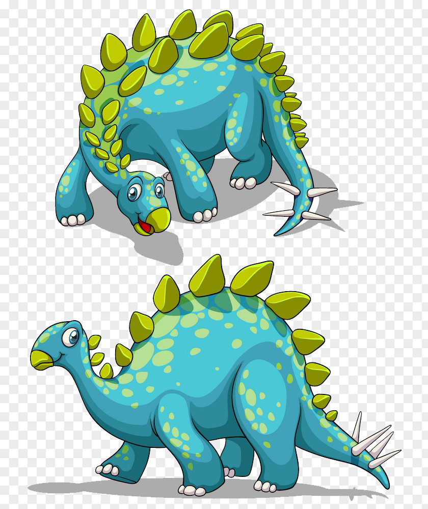 Cartoon Dinosaur Collection Triceratops Stegosaurus Royalty-free Clip Art PNG