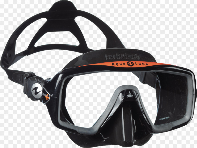 Mask Diving & Snorkeling Masks Underwater Scuba Aqua Lung/La Spirotechnique Set PNG