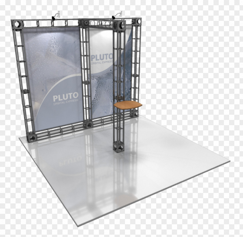 PLUTO Truss Steel Price Trade Show Display PNG