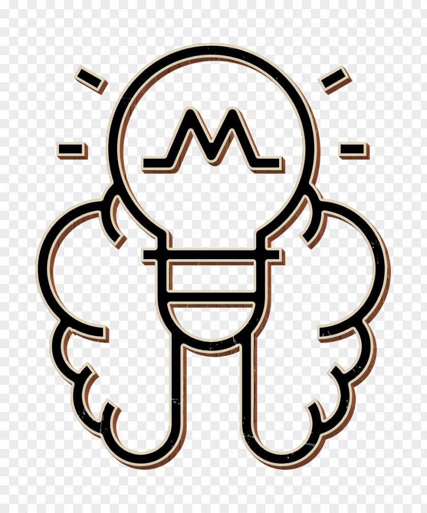 Startup Icon Brain Lightbulb PNG