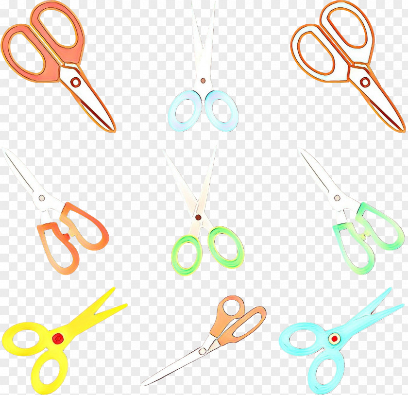 Body Jewelry Handsewing Needles Scissors Cartoon PNG