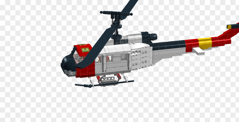 Helicopter Rotor Bell UH-1 Iroquois Lego City Tail PNG