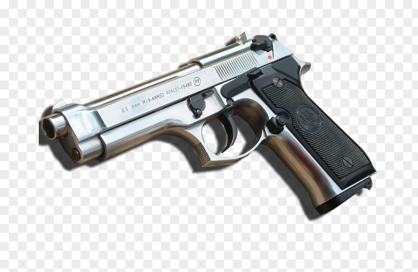 Semi-automatic Firearm Trigger Beretta M9 Airsoft Guns Revolver PNG
