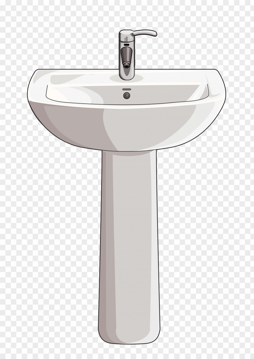 Sink Porcelain Tap Bathroom Toilet PNG