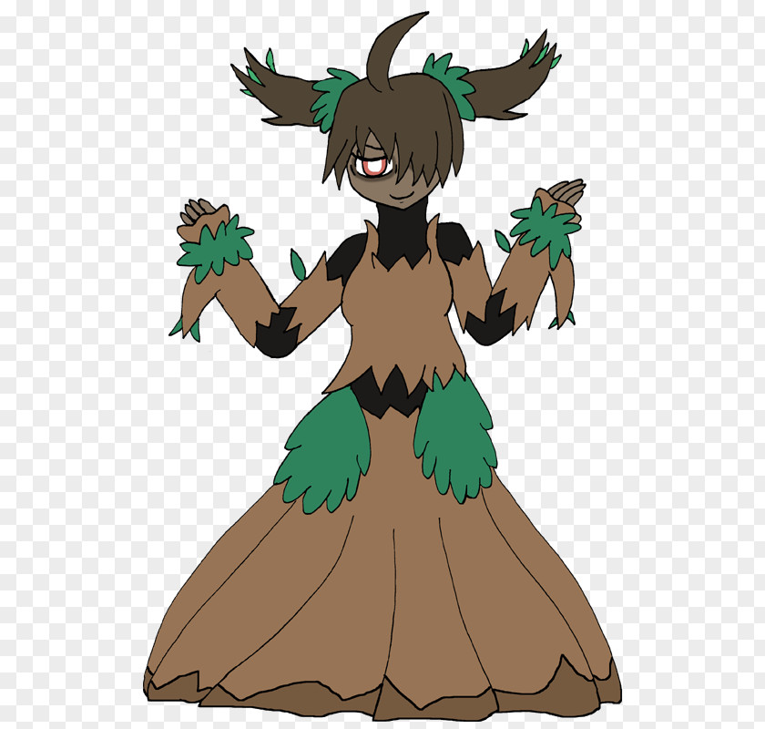 Spooky Tree Leaf Costume Design Legendary Creature Clip Art PNG
