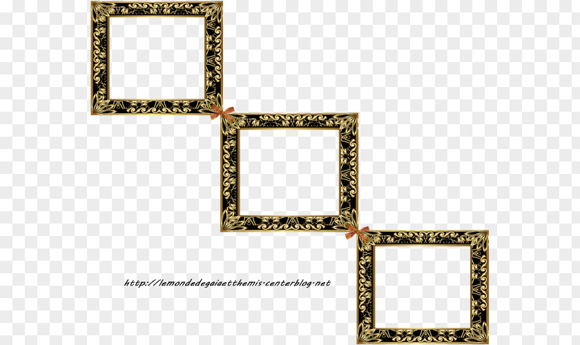 Caf Picture Frames Gold Text Pattern PNG