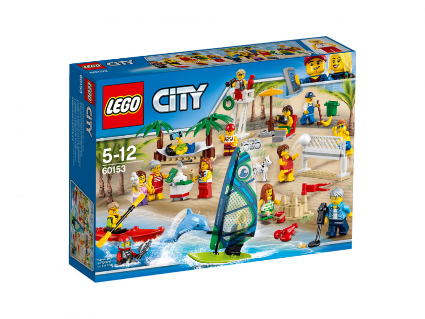 Fun At The Beach Toy BlockToy Amazon.com LEGO 60153 City People Pack PNG