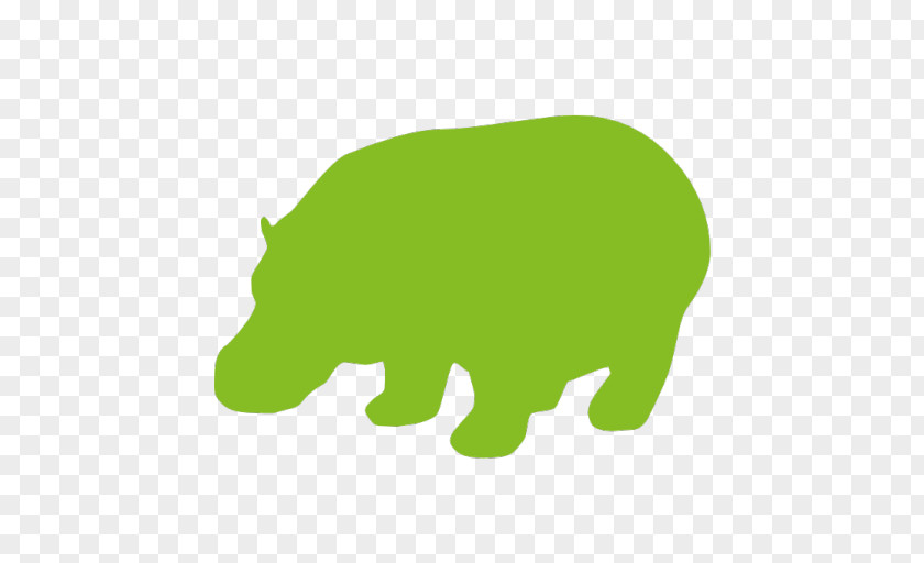 Green Bear Animal Figure Snout Grass PNG