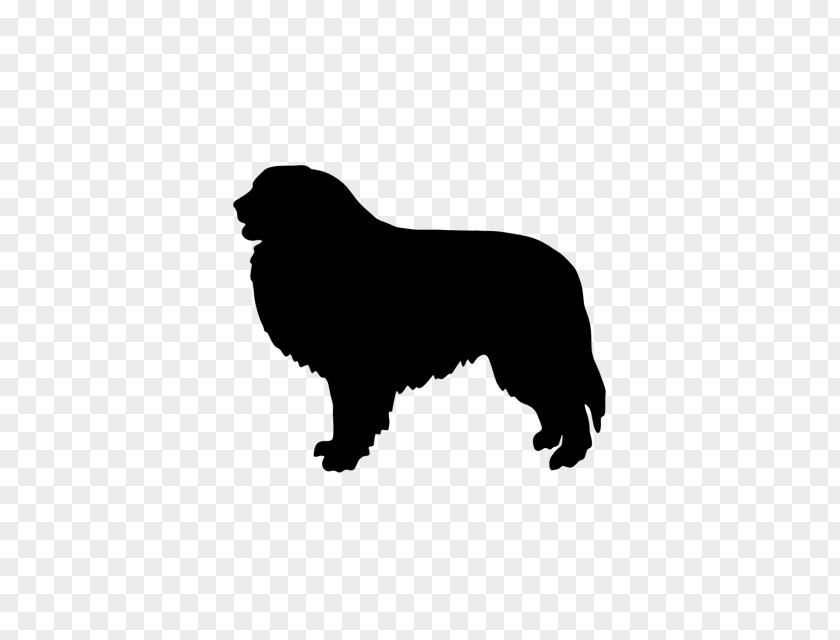 Silhouette Newfoundland Dog Great Pyrenees Pyrenean Mastiff Breed Hovawart PNG