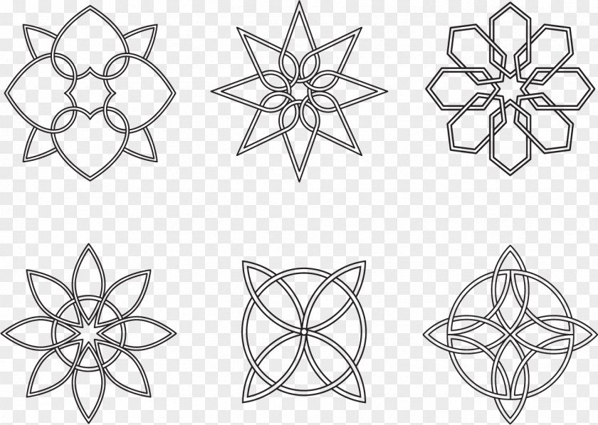 Snowflake Structure Geometry Download PNG