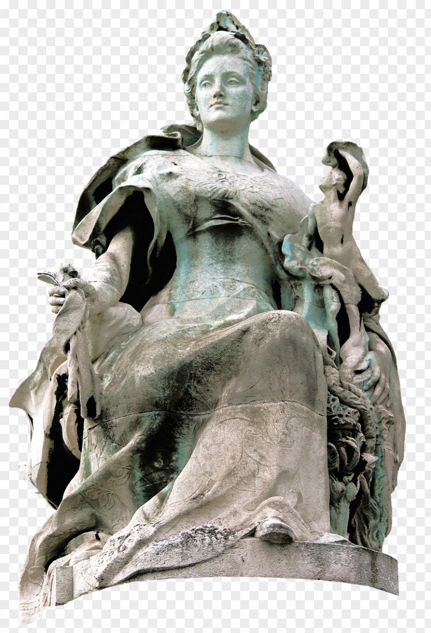 The Statue Of Liberty Pont Alexandre III Classical Sculpture PNG