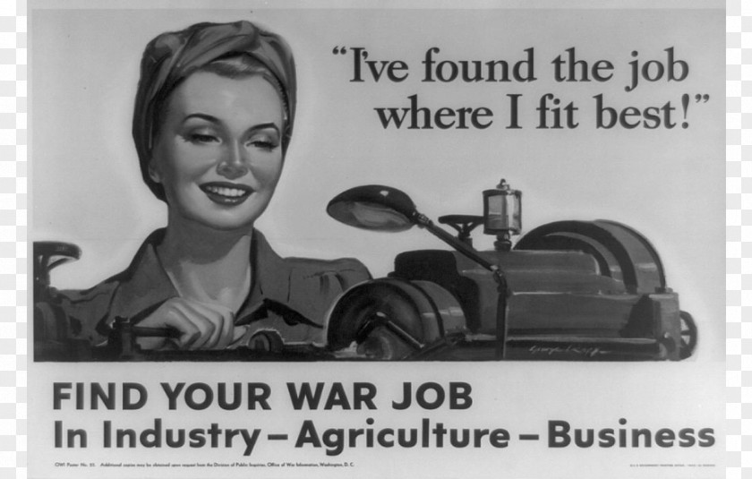 Woman Second World War II Posters In Color Job Propaganda PNG