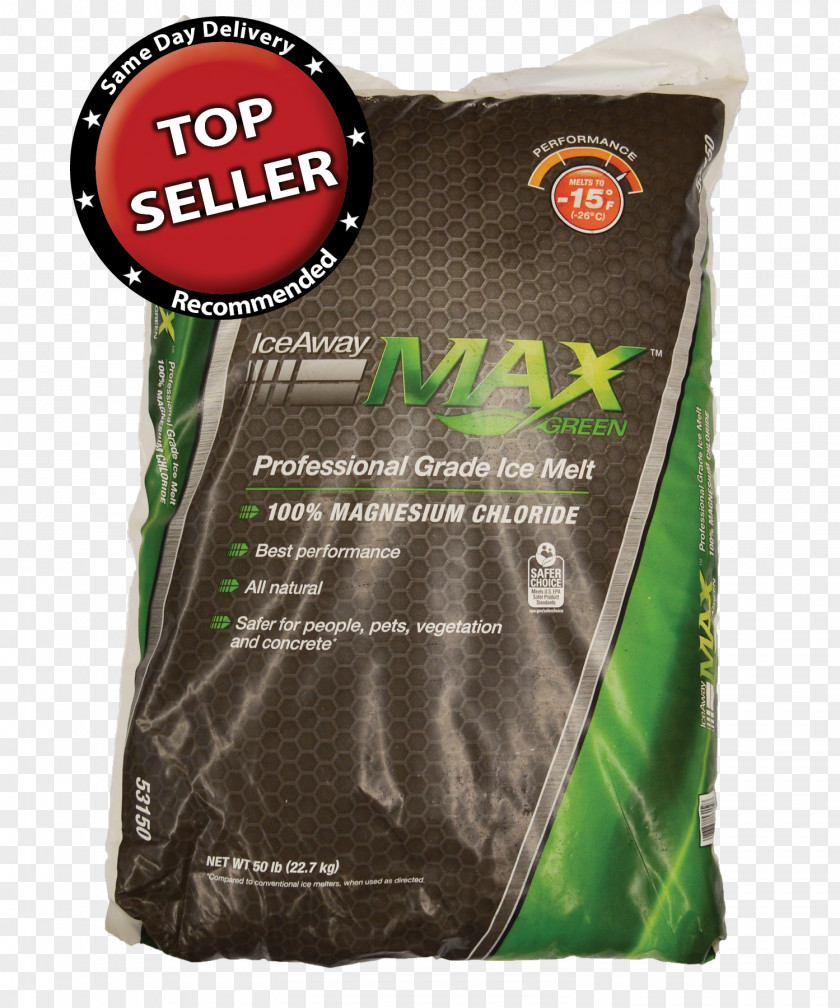 Bag Of Ice Brand Melting Max Green PNG