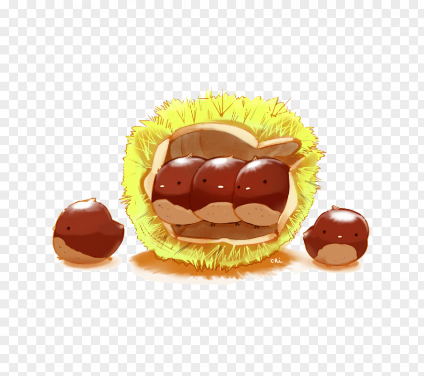 Chestnuts Chick Food Tart Chinese Chestnut Crxe8me Caramel Illustration PNG