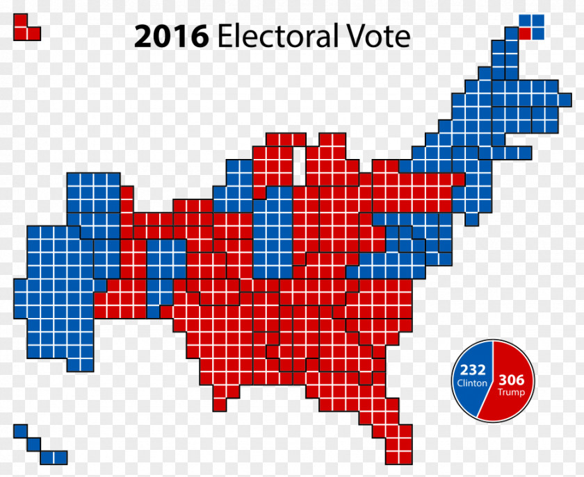 Electoral Votes US Presidential Election 2016 United States Election, 2000 Of America College Cartogram PNG